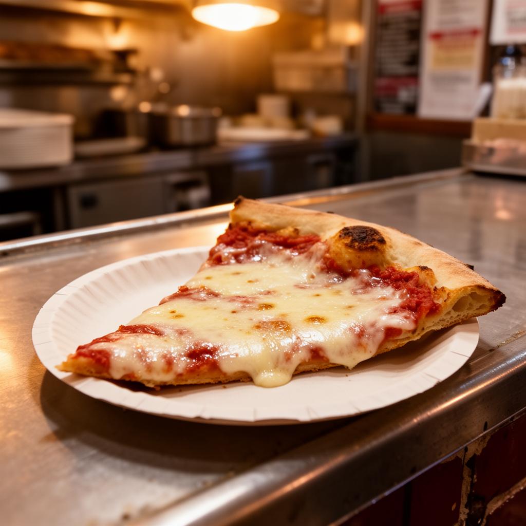 Classic New York cheese slice